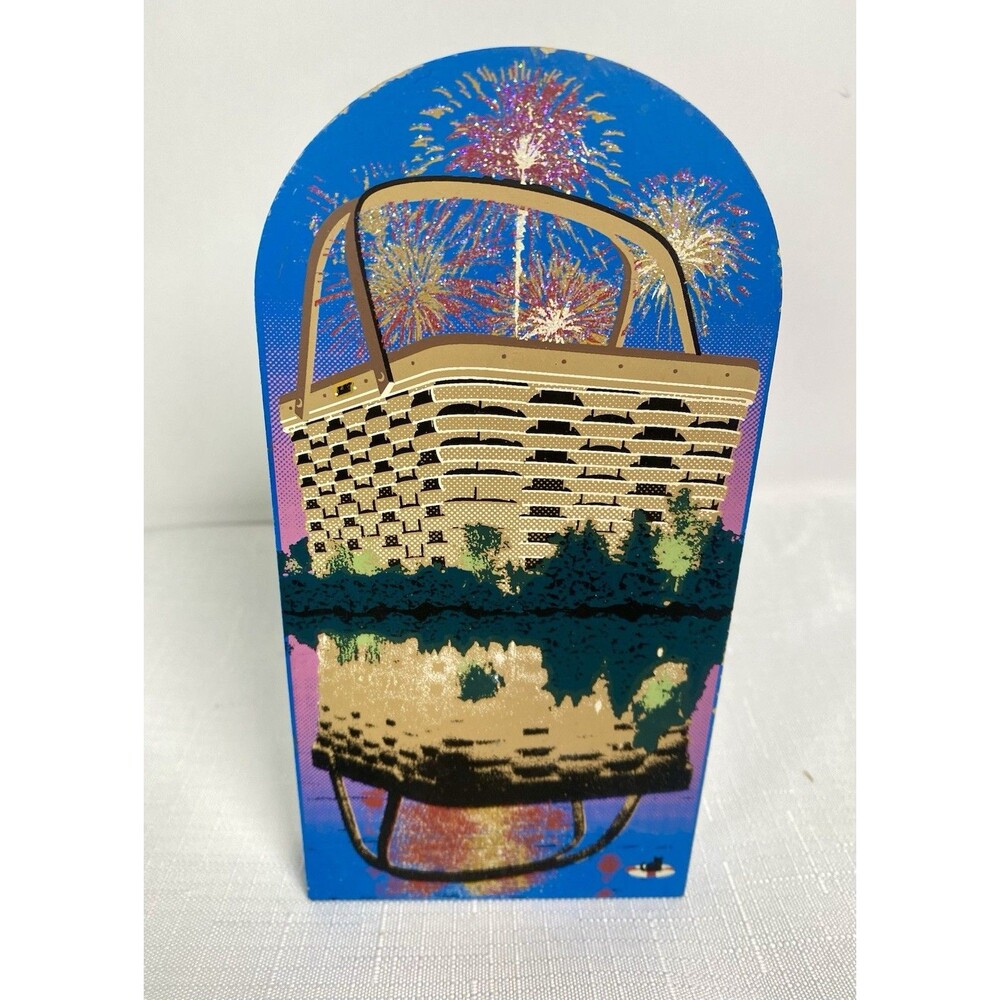 Vintage The Cats Meow Longaberger Home Office Americana 2001 Signed w Fireworks